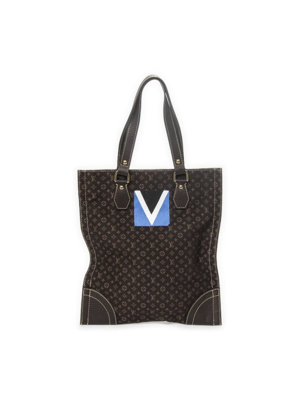 Louis Vuitton Tangier Sac Pla Black Brown Monogram Mini Lin